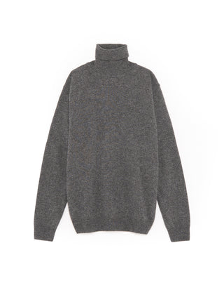 Piacenza 1733 12 Gauge Wool  Cashmere Turtleneck Grey 4 4805