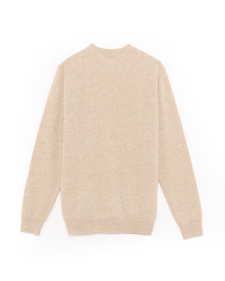 Piacenza 1733 12 Gauge Wool  Cashmere Crewneck Beige 20 4789