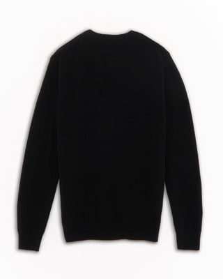 Piacenza 1733 12 Gauge Wool  Cashmere Crewneck Black 17 4844