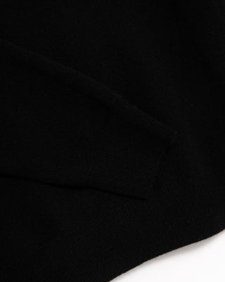 Piacenza 1733 12 Gauge Wool  Cashmere Crewneck Black 4826