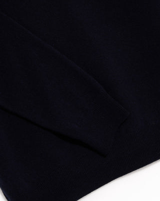 Piacenza 1733 12 Gauge Wool  Cashmere Crewneck Navy 8 4846