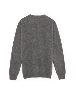 Piacenza 1733 12 Gauge Wool  Cashmere Crewneck Grey 6 4792