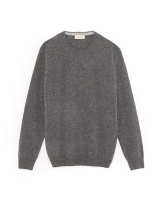 Piacenza 1733 12 Gauge Wool  Cashmere Crewneck Grey 7 4786