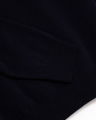Piacenza 1733 12 Gauge Wool  Cashmere V Neck Navy 7 4850