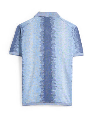 Piacenza 1733 Degrade Short Sleeve Shirt Blue 4 9367