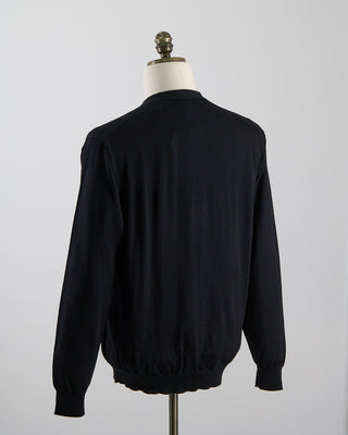 Batoner Essential High Gauge V Neck Cardigan Black 1405