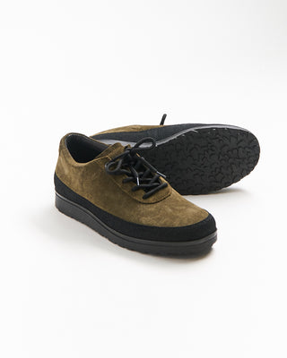 Tarvas Suede Explorer Shoes With Mudguard Olive 357