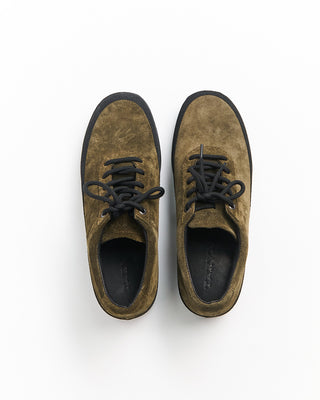 Tarvas Suede Explorer Shoes With Mudguard Olive 364
