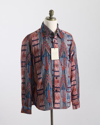 Kardo Relaxed Fit Hand Block Printed Luis Overshirt Multi 0