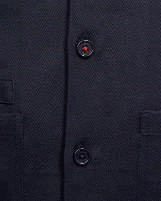 Kardo Damien 2.0 Handloom Cotton Shirt In Navy Blue  Black 1 5247