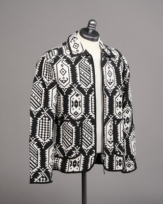 Kardo Amardeep 100% Cotton Jacket Black  White 1 5321