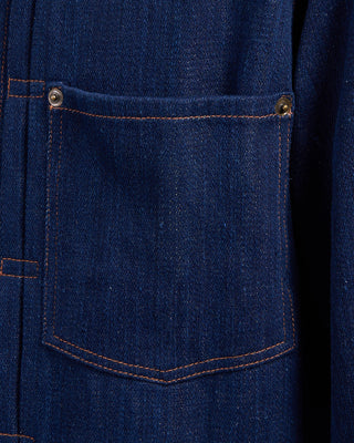 Kardo Marvin Indigo Hand Painted Denim Jacket Indigo 7 2606