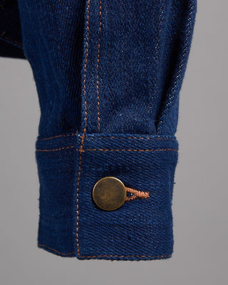 Kardo Marvin Indigo Hand Painted Denim Jacket Indigo 8 2605