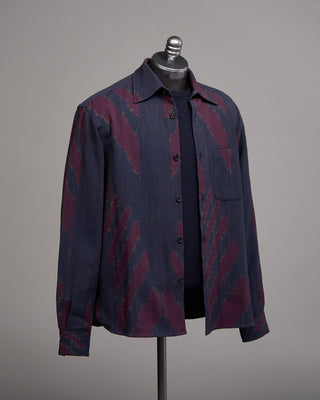 Kardo Luis Handloom Cotton Shirt Purple 2 5332