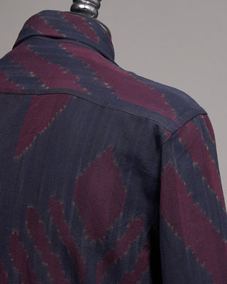 Kardo Luis Handloom Cotton Shirt Purple 7 5336