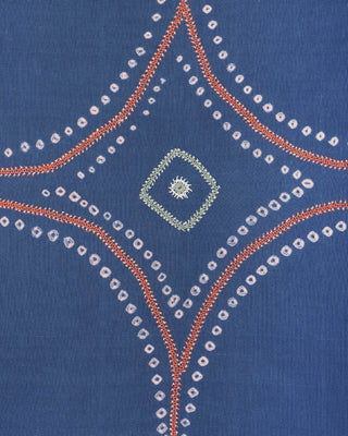 Kardo Oversized Rabari Embroidered Camp Collar Shirt Indigo 4