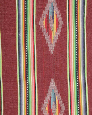 Kardo Oversized Jacquard Stripe Camp Collar Shirt Bordeaux 4