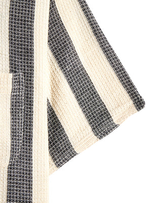 Kardo Chintan Handwoven Bold Stripe Shirt Black 4 8546