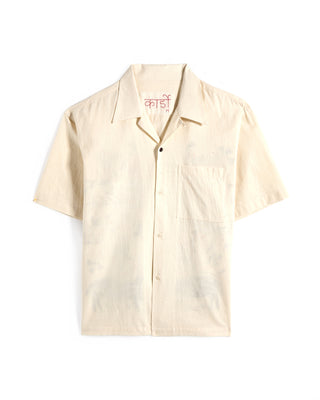 Kardo Rohit Hand Painted Sohrai Design Shirt Natural 6 8575