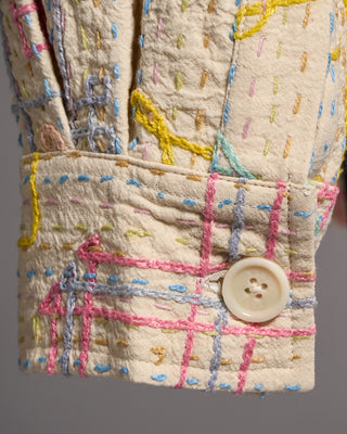 Kardo 1 Of 1 Suzani  Hand Embroidered Jacket Multi 6 8435