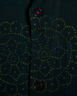 Kardo Ronen Mandala Motif Hand Block Print Shirt Petrol 3 8595