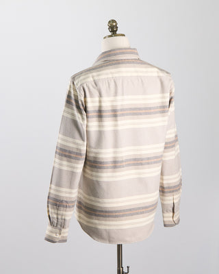 Outclass Natural Stripe Blanket Flannel Shirt Natural 1884