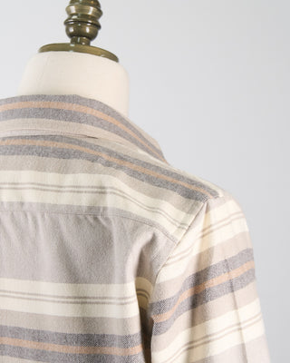 Outclass Natural Stripe Blanket Flannel Shirt Natural 1887