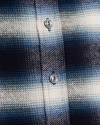 Outclass Blue Shadow Plaid Blanket Easy Shirt Blue 5 4713