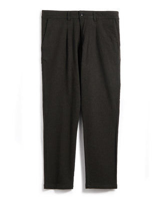 Outclass Charcoal Washable Wool Pleated Pant Charcoal 2 6188