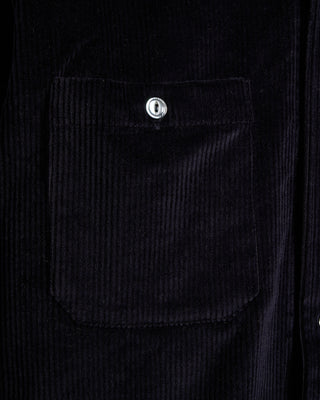 Outclass Navy Corduroy Club Shirt Navy 10 5443