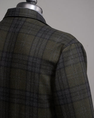 Outclass Hunter Plaid Camp Shirt Green 10 5234