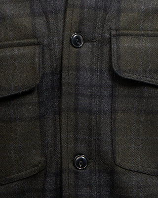 Outclass Hunter Plaid Camp Shirt Green 3 5236