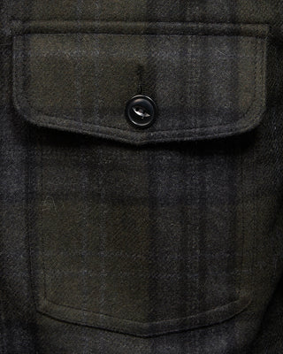 Outclass Hunter Plaid Camp Shirt Green 6 5232