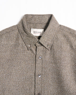 Outclass Moss Twill Flannel Classic Shirt Moss 3 6057