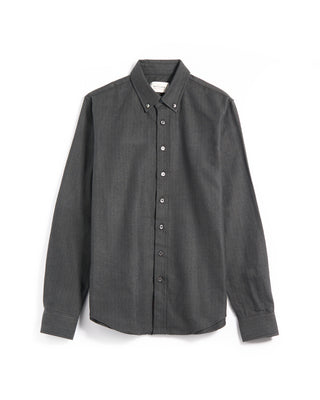 Outclass Olive Herrinbone Flannel Classic Shirt Olive 1 6051