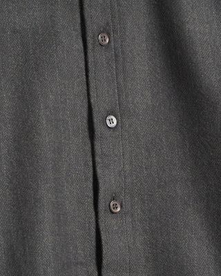 Outclass Olive Herrinbone Flannel Classic Shirt Olive 3 6052