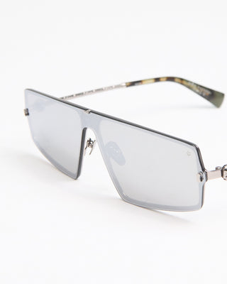 John Varvatos Eyewear Retro Futuristic Angled V545 Sunglasses Silver  3