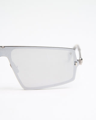 John Varvatos Eyewear Retro Futuristic Angled V545 Sunglasses Silver  5