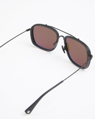 John Varvatos Eyewear Matte Black Square Aviator SJV550 Sunglasses Black  5