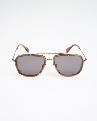 John Varvatos Eyewear Bronze  Tortoise Square Aviator SJV550 Sunglasses Bronze  5