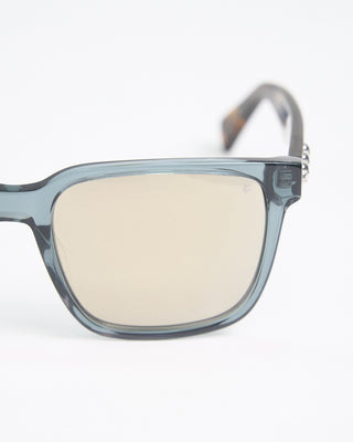 John Varvatos Eyewear Blue Crystal  Tortoise Reflective Lens SJV554 Sunglasses Blue Tortoise 