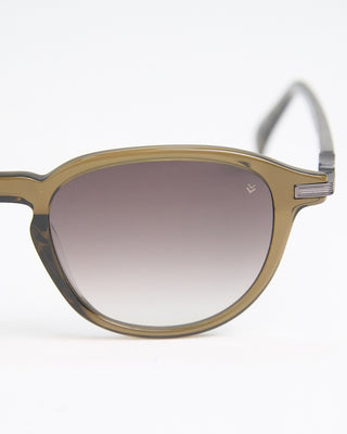 John Varvatos Eyewear Olive Crystal Hinge Rounded SJV559 Sunglasses Olive 