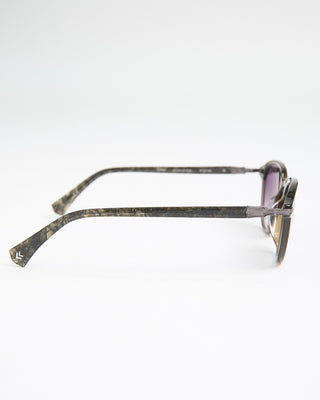 John Varvatos Eyewear Olive Crystal Hinge Rounded SJV559 Sunglasses Olive  4