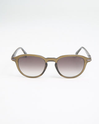 John Varvatos Eyewear Olive Crystal Hinge Rounded SJV559 Sunglasses Olive  6