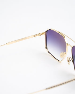 John Varvatos Eyewear Gold Colour Metal Frame SJV563 Sunglasses Gold  2