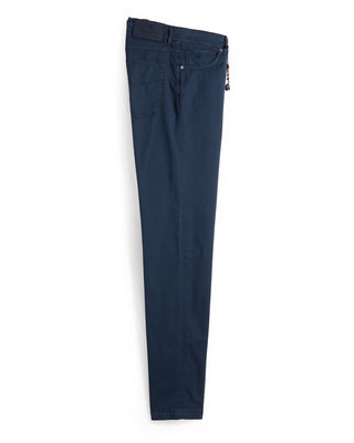 Pescarolo Nerano Cotton  Silk 5 Pocket Pants Navy 12 9322