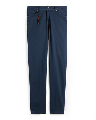 Pescarolo Nerano Cotton  Silk 5 Pocket Pants Navy 8 9319