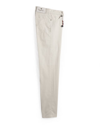 Pescarolo Nerano Cotton  Silk 5 Pocket Pants Stone 11 9316