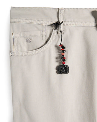 Pescarolo Nerano Cotton  Silk 5 Pocket Pants Stone 8 9314