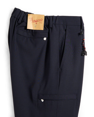 Pescarolo Metis Stretch Wool Lux Everday Cargos Navy 14 8726